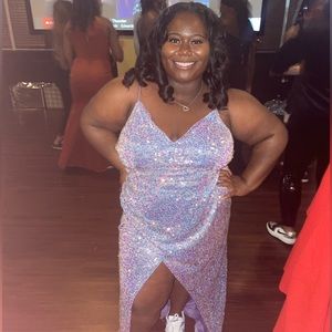 Purple Reign Sequin Dress